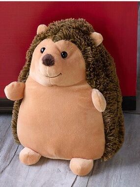 🦔 NWT Elements Plush Hedgehog Decorative Weighted Door Stopper Home Décor